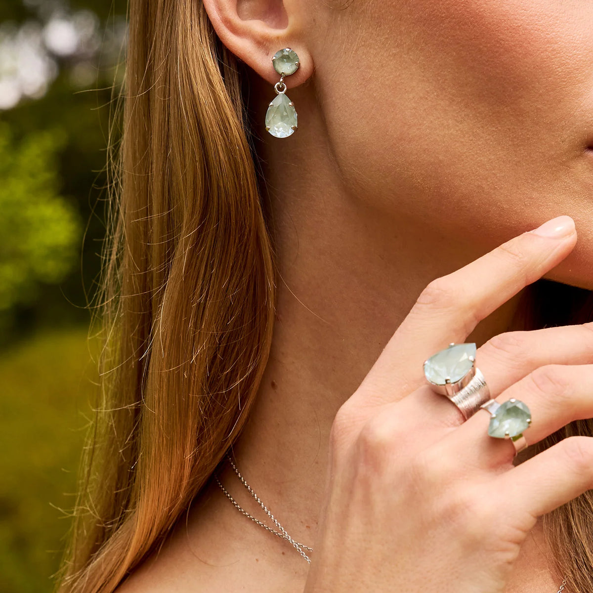 CLASSIC DROP RING - AGAVE IGNITE