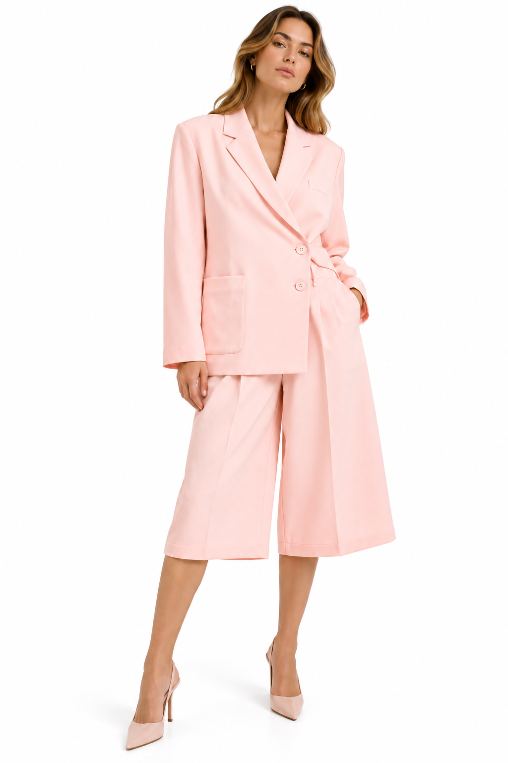 Blush Pink Tailored Suit