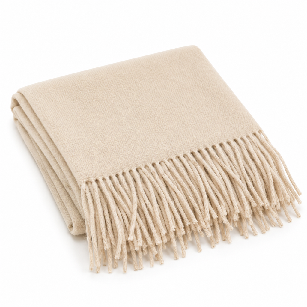 Soft Oversized Scarf Ivory