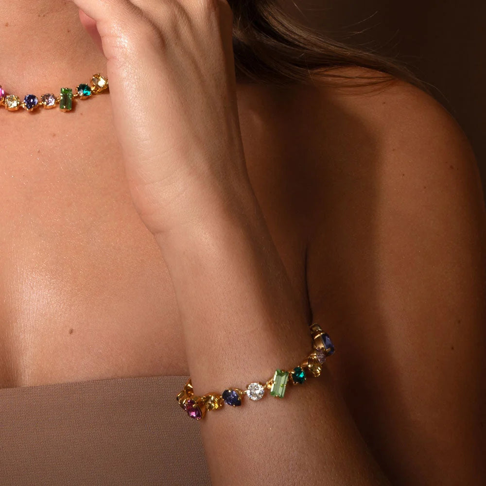 NOELLE STATEMENT BRACELET GOLD-FESTIVE COMBO