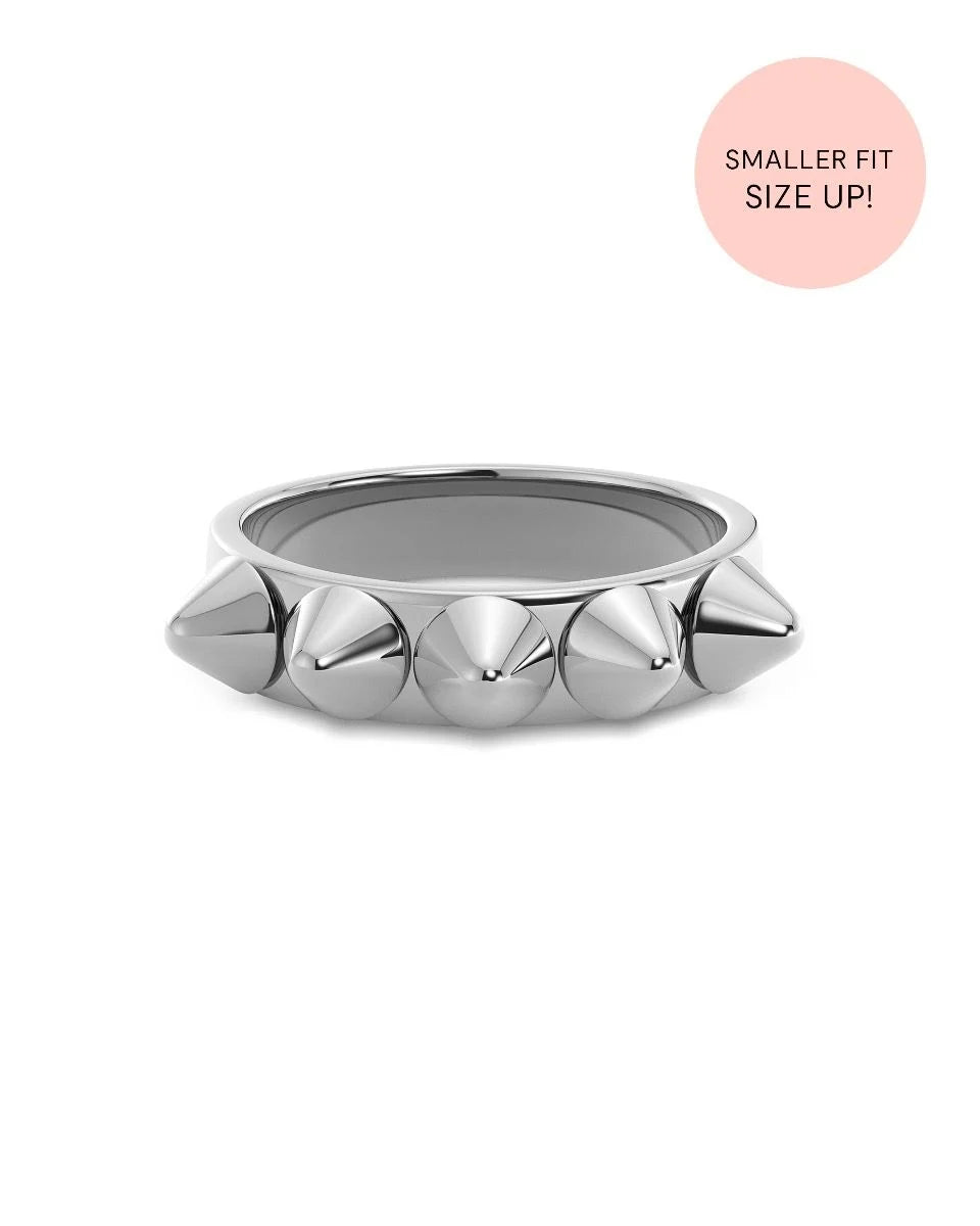 Peak Ring Single Silver