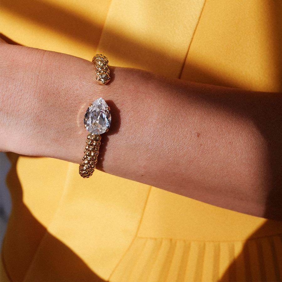 CLASSIC ROPE BRACELET GOLD-CRYSTAL