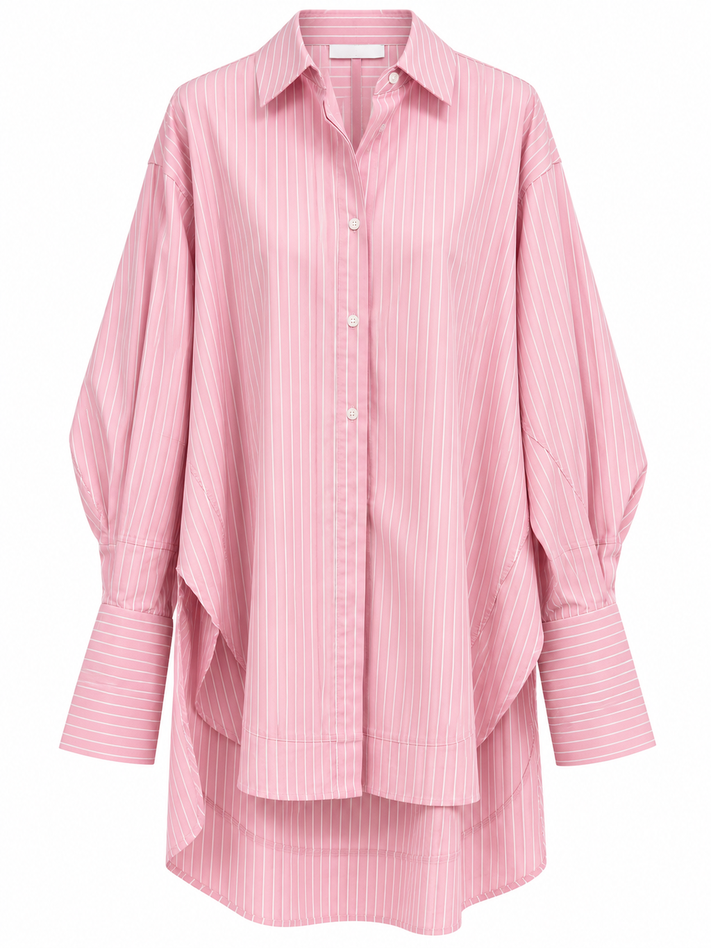 Sage Pink Pinstripe Oversized Shirt