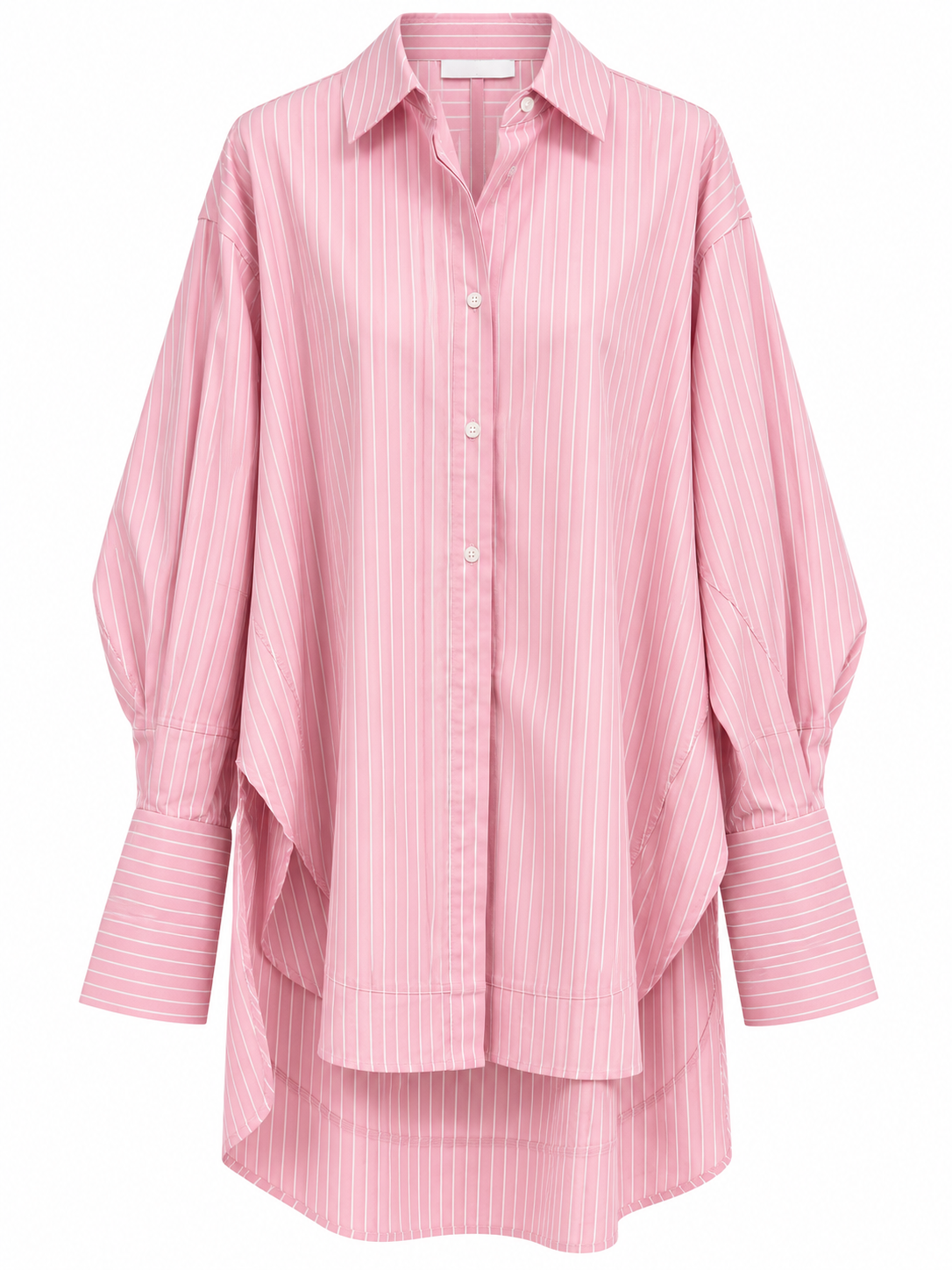 Sage Pink Pinstripe Oversized Shirt