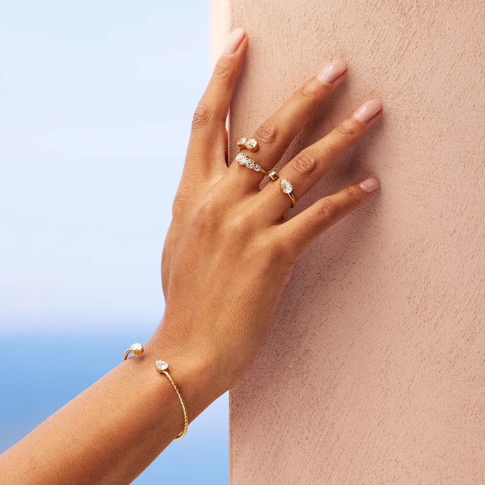 HALO RING GOLD-CRYSTAL