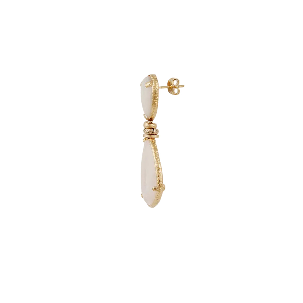 SILIA EARRINGS - WHITE MOTHER-OF-PEARL
