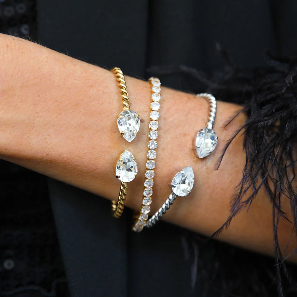 MINI DROP BRACELET GOLD-CRYSTAL
