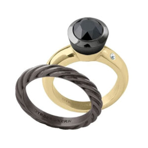 DYRBERGKERN Ring 6 ΙΙ Δαχτυλίδι Επιχρυσωμένο με Κρύσταλλο