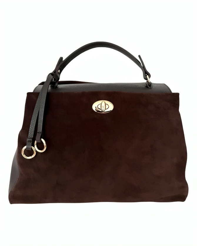 KALI DARK BROWN LEATHER BAG