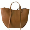 1LIN LIGHT BROWN LEATHER BAG