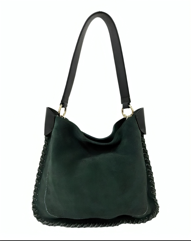 1FILI GREEN LEATHER BAG