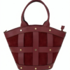 FLORA BURGUNDY RED LEATHER BAG