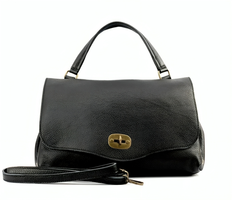 1LIALA BLACK LEATHER BAG