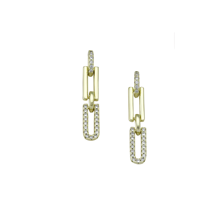 1GOLD CHAIN EARRINGS