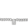 Michael Kors Metallic Muse Platinum-Plated Pave Lock Γυναικείο Κολιέ