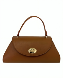 1ELEANOR BROWN LEATHER BAG