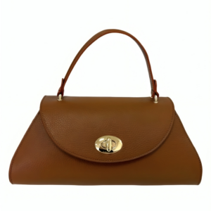 1ELEANOR BROWN LEATHER BAG