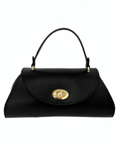 ELEANOR BLACK LEATHER BAG