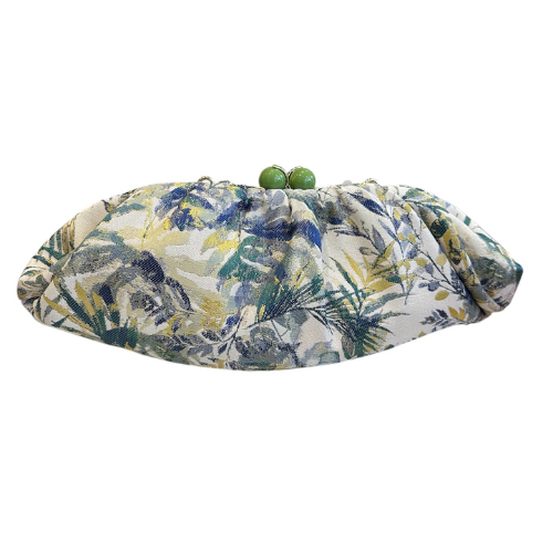 1"Botanica Verde" – Floral Clutch