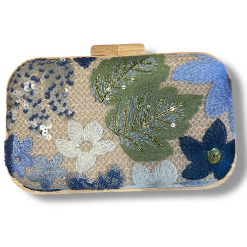 1Blue Bloom Clutch