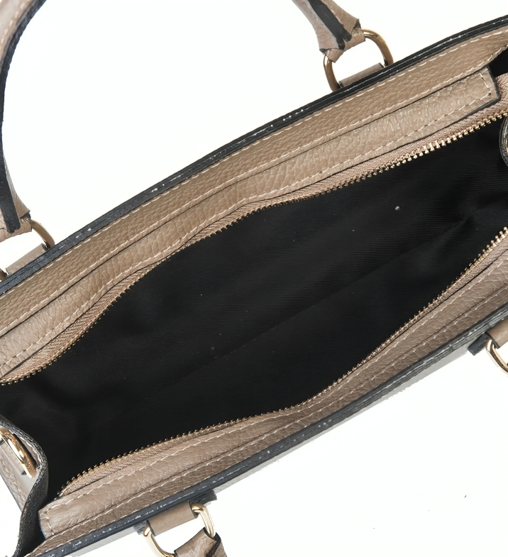 OLIVIA BLACK LEATHER BAG
